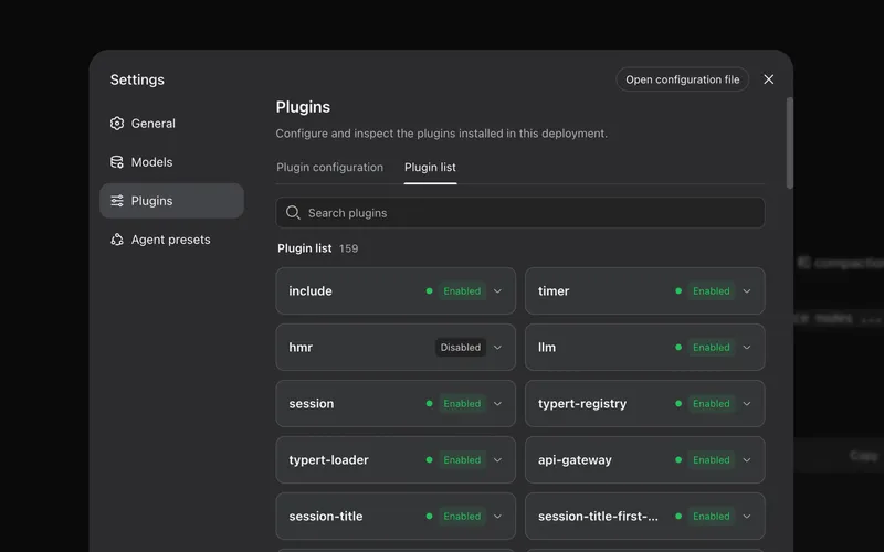Everything is a plugin