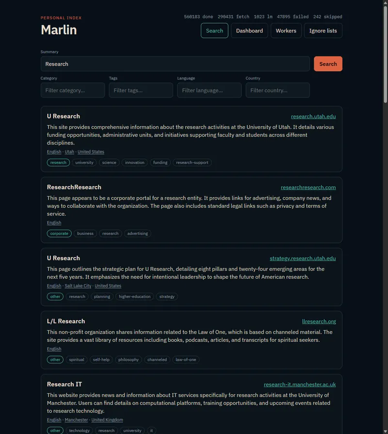 How I built a 500k-Domain Search Engine for Makers in a Weekend for $10