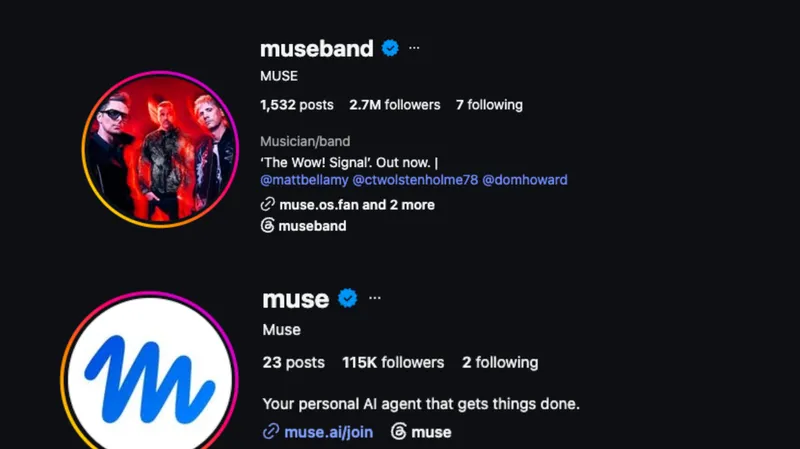 Muse, the band, lost its social media handles to Muse, Meta's new AI agent - Engadget