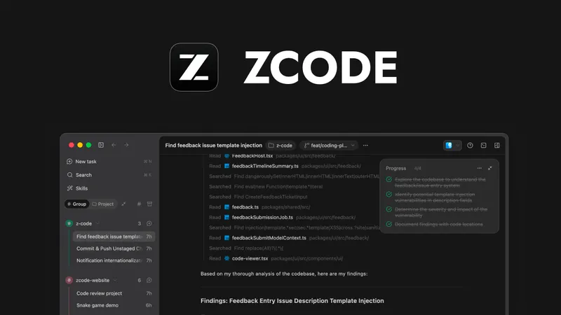 ZCode - 简单、迅捷、氛围十足 | GLM-5.2 官方适配开发工具