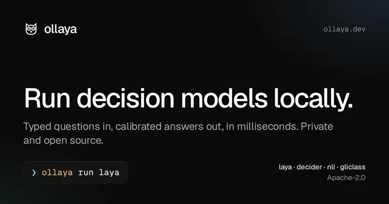 Ollaya · Run decision models locally.
