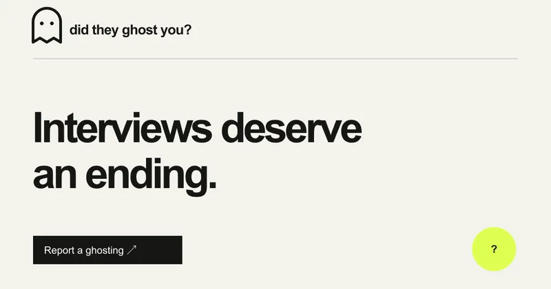 Ghosted After a Job Interview? Report the Company