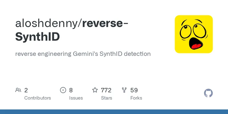 GitHub - aloshdenny/reverse-SynthID: reverse engineering Gemini's SynthID detection