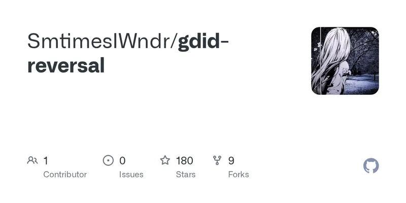 GitHub - SmtimesIWndr/gdid-reversal