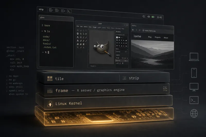 Frame - the first Linux Assembly X server