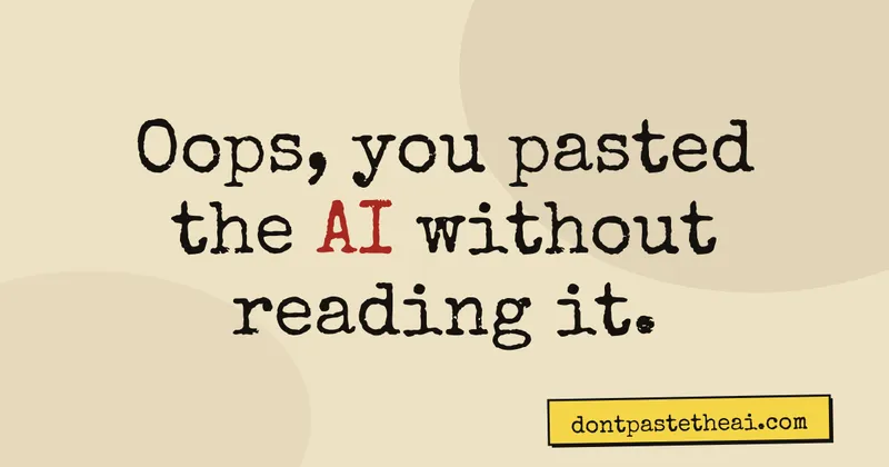 Don't just 'quote' the AI