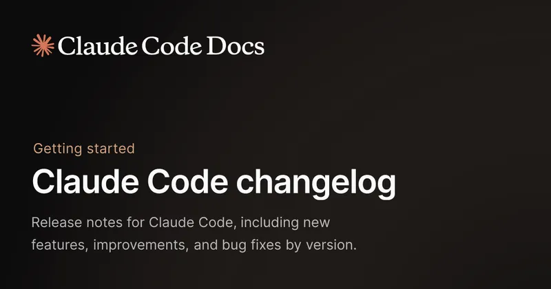 Claude Code changelog - Claude Code Docs