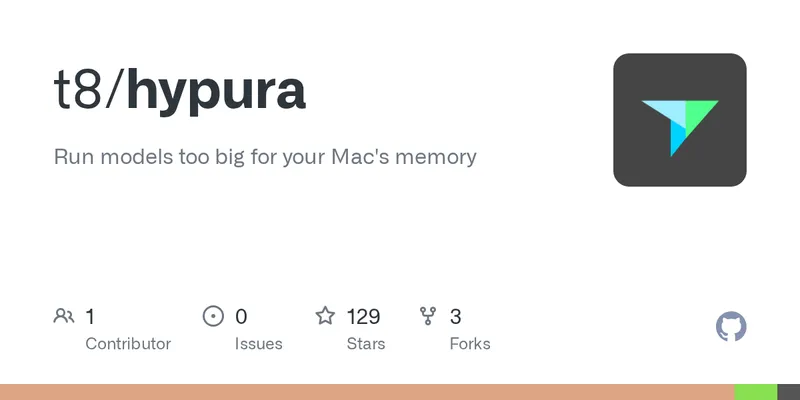 GitHub - t8/hypura: Run models too big for your Mac's memory
