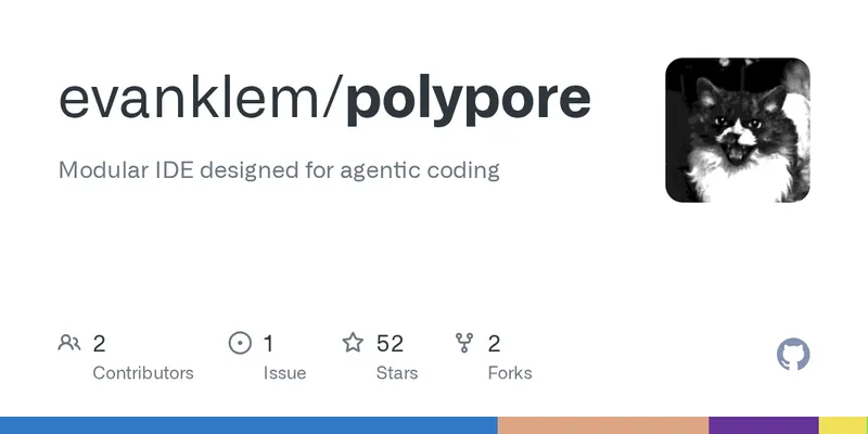 GitHub - evanklem/polypore: Modular IDE designed for agentic coding