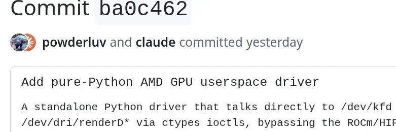 AMD Engineer Leverages AI To Help Make A Pure-Python AMD GPU User-Space Driver