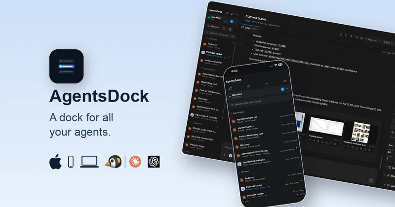 AgentsDock - A dock for all your agents