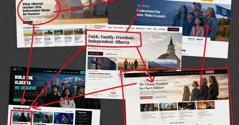 A US-linked network of fake websites is promoting Alberta separatism to AI chatbots