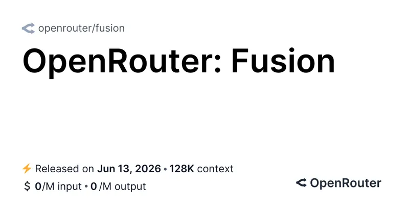 Fusion - API Pricing & Providers
