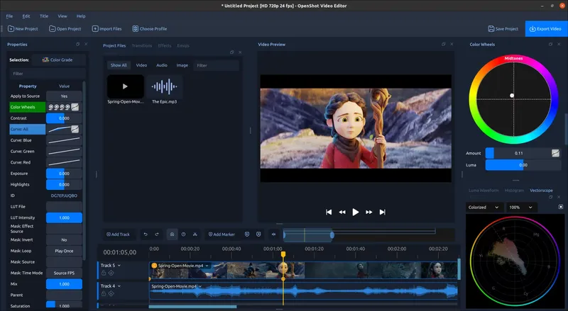 OpenShot 4.0: Record, Edit, and Color Like Never Before