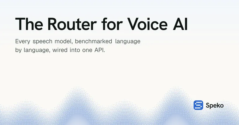 The Router for Voice AI | Speko