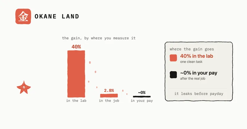 The real ROI of AI for knowledge work (what reaches the paycheck) · Okane Land