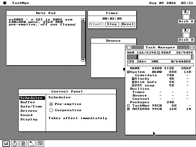 os8088 -- a Mac-style GUI OS for the IBM PC XT