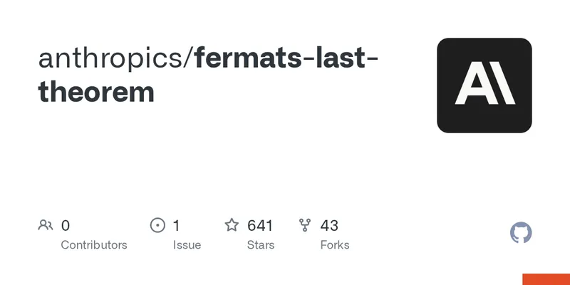 GitHub - anthropics/fermats-last-theorem