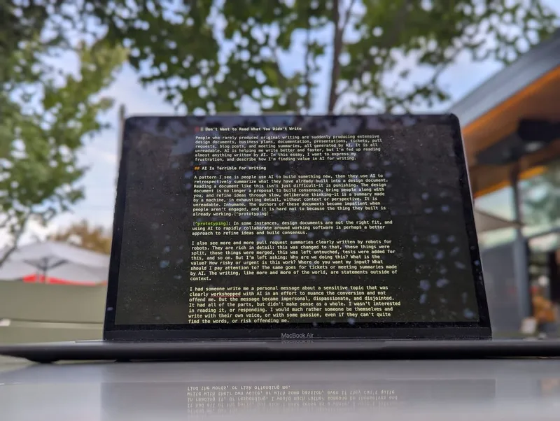 I Don’t Want to Read What You Didn’t Write