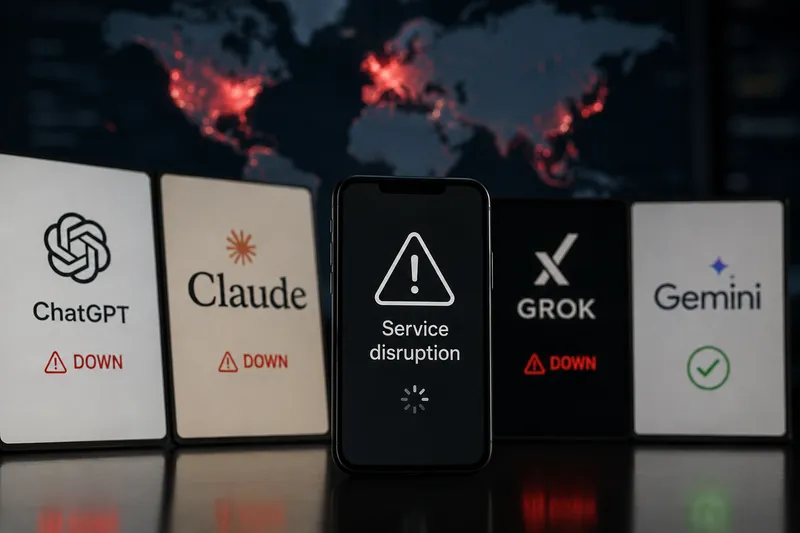 ChatGPT, Claude and Grok Went Down Together: But How Did Gemini Avoid a Major Outage?
