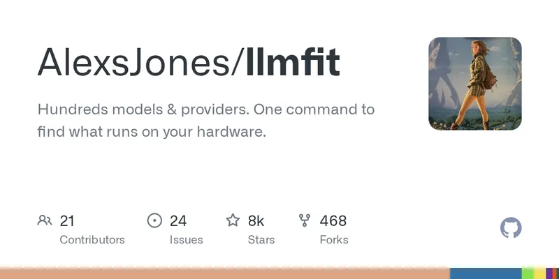 GitHub - AlexsJones/llmfit: Hundreds models & providers. One command to find what runs on your hardware.