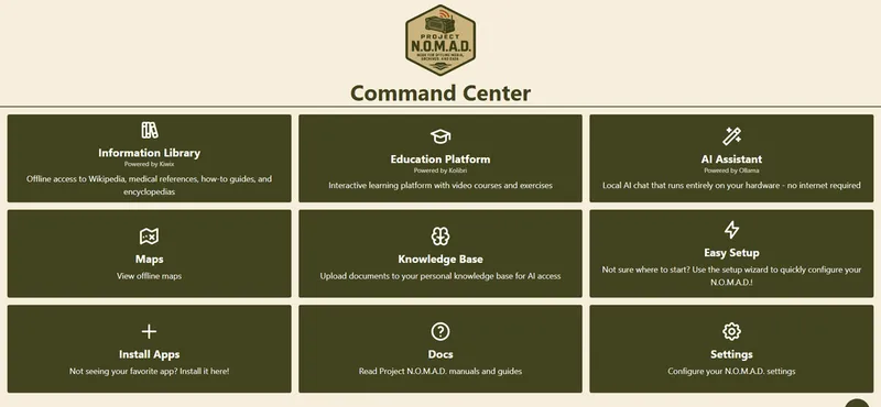Project NOMAD - Knowledge That Never Goes Offline