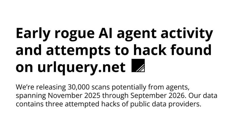 Early rogue AI agent activity and attempts to hack found on urlquery.net