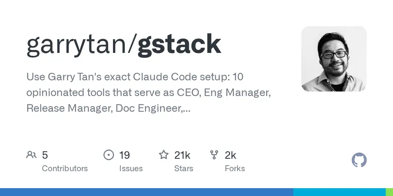 GitHub - garrytan/gstack: Use Garry Tan's exact Claude Code setup: 10 opinionated tools that serve as CEO, Eng Manager, Release Manager, Doc Engineer, and QA