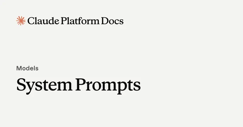 System Prompts