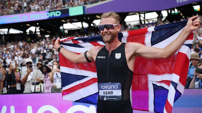 Josh Kerr breaks 27-year-old mile record in front of packed home crowd in London