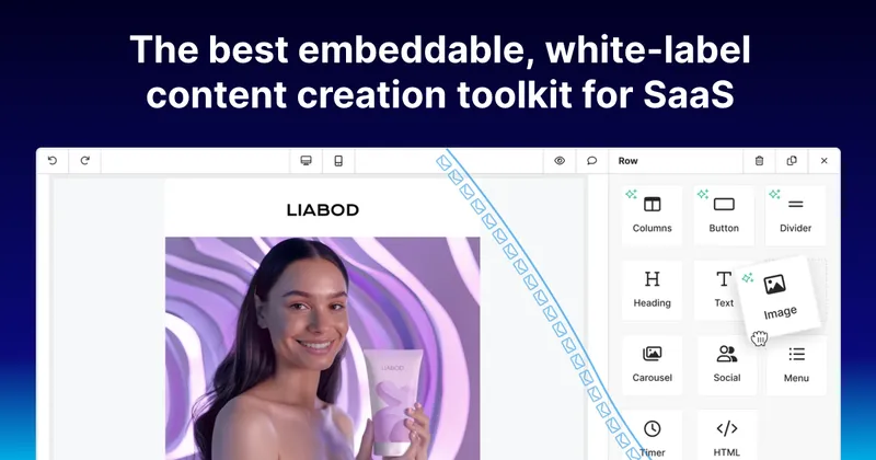 Build content creation into your app | Unlayer